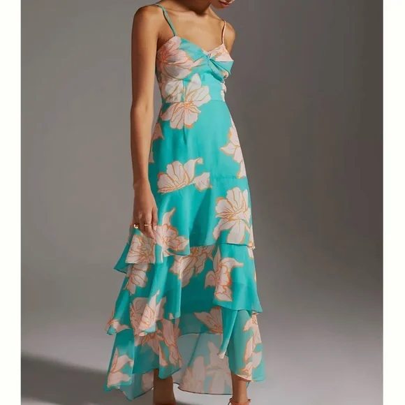Anthropologie Turquoise Hutch Gown - Picture 1 of 2